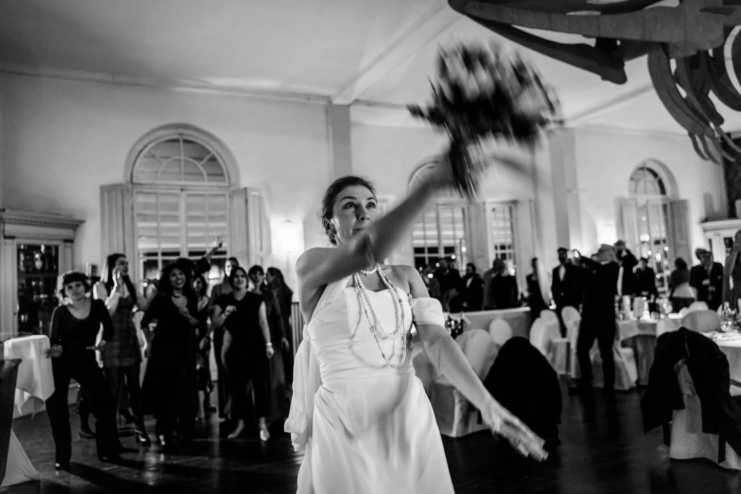 lancio del bouquet